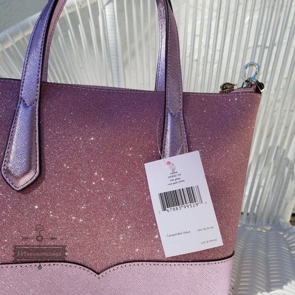 Kate spade SMALL Lola Satchel Rose PINK Crossbody - Picture 6 of 9